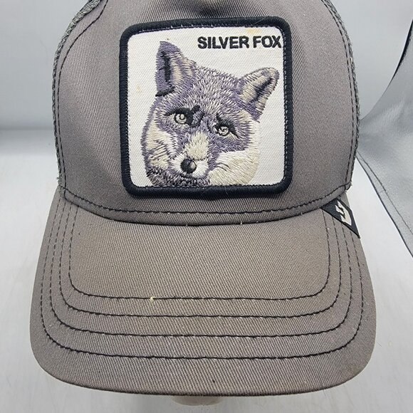 Goorin Bros Silver Fox Adults Gray The Farm Trucker Hat Adjustable Mesh Back - Picture 9 of 9